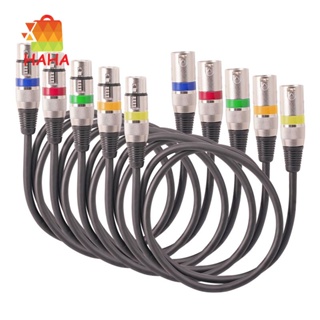 สายเคเบิล XLR 3-Pin ตัวผู้ เป็นตัวเมีย XLR ทองแดง OFC สําหรับเครื่องขยายเสียง ไมโครโฟน 5 ชิ้น ต่อชุด