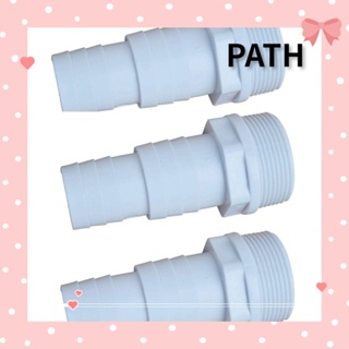 Path อะแดปเตอร์ปั๊มน้ํา พลาสติก 1-1/4 นิ้ว ไม่มีมลพิษ 1-1/2 นิ้ว สีขาว แบบเปลี่ยน สําหรับท่อน้ําผู้เชี่ยวชาญ 3 ชิ้น