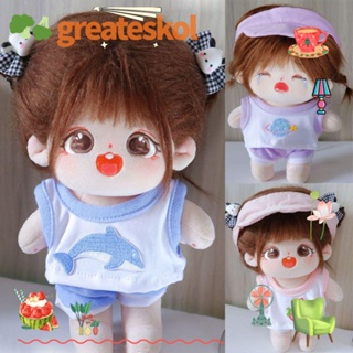 Greateskol เสื้อยืดลําลอง ผ้าฝ้าย 20 ซม. คุณภาพสูง สําหรับตุ๊กตา 1/12 BJD