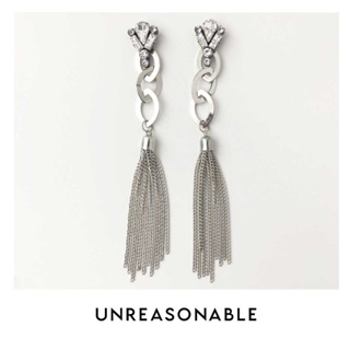 ต่างหู สีเงิน น้ำหนักเบา สวยใส่สบาย Unreasonable Accessories UA0733-01