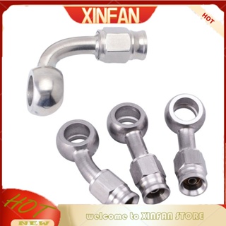 Xinfan ข้อต่อท่อน้ํามันเชื้อเพลิง 0 28 90 องศา AN3 10 มม. ทนต่อการสึกหรอ แบบเปลี่ยน สําหรับรถยนต์ รถจักรยานยนต์