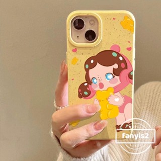 เคสโทรศัพท์มือถือ ซิลิโคนนิ่ม กันกระแทก ลายการ์ตูนเด็กผู้หญิงน่ารัก สําหรับ iPhone 11 12 13 14 Pro Max X Xr Xs 8 7 6 Plus SE 2020