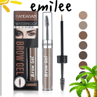 Emilee ปากกาเจลสักคิ้ว เนื้อลิขวิด ติดทนนาน สีดํา 2 ชิ้น