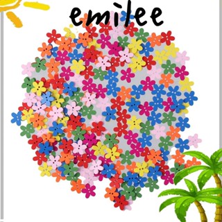 Emilee กระดุมไม้ รูปดอกพลัมน่ารัก DIY สําหรับตกแต่งเสื้อผ้า