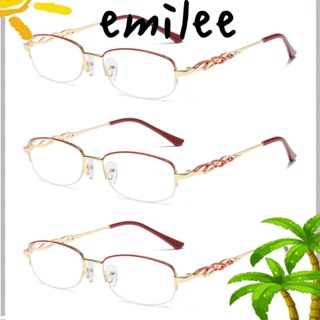 Emilee แว่นตาอ่านหนังสือ กรอบแฟชั่น คลาสสิก เรียบง่าย ป้องกันแสงสีฟ้า