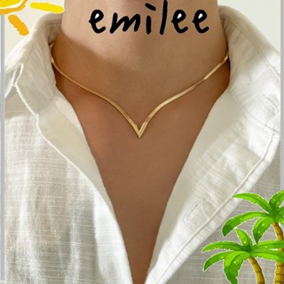 Emilee สร้อยคอโซ่งู ทองเหลือง น้ําหนักเบา แฟชั่นสําหรับผู้หญิง