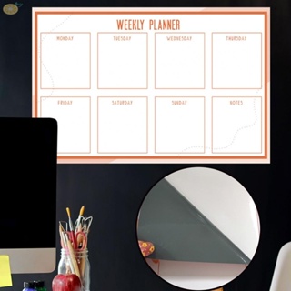 【VARSTR】Removable PVC White Weekly Planner Whiteboard Dry Wipe Fridge Calendar Board Notice Board New
