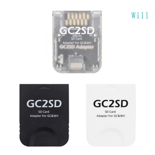 Will Mirco SD การ์ดหน่วยความจํา GC2SD การ์ดรีดเดอร์ แบบเปลี่ยน สําหรับเกมคอนโซล