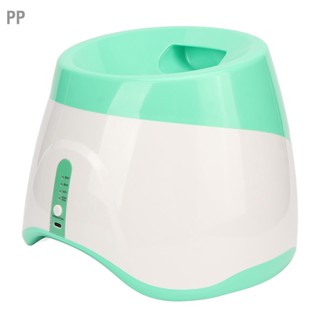 PP Dog Automatic Ball Launcher แบบชาร์จได้ 3 โหมด Interactive Pet Thrower สำหรับ Indoor Outdoor Green
