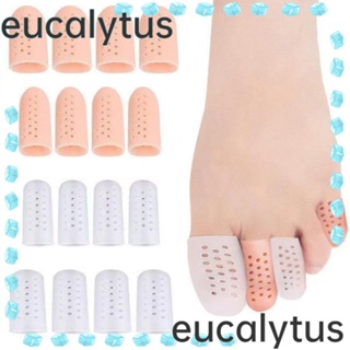 Eucalytus1 แผ่นป้องกันนิ้วเท้า บรรเทาอาการปวดเท้า ยืดหยุ่นสูง ระบายอากาศ 4 ชิ้น