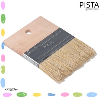 Pista แปรงขนหมูป่า แปรงทาสีทราย สีทอง สีเงิน แปรงตกแต่ง แปรงขนธรรมชาติ 4 นิ้ว