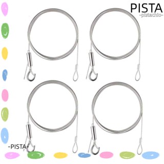 Pista ชุดสายแขวนกรอบกระจก สเตนเลส ขนาด 2 ม. x 1.5 มม. รับน้ําหนักได้ถึง 20 กก. 4 ชิ้น