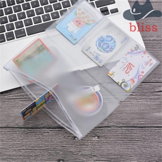 Bliss กระเป๋าใส่หนังสือเดินทาง PVC มีซิป สําหรับนักเรียน