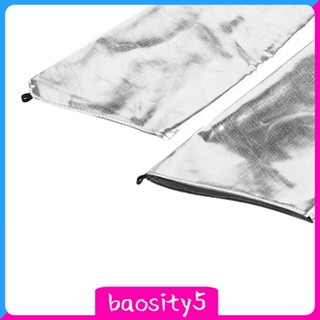 [Baosity5] ผ้ากันเปื้อนฟอยล์อลูมิเนียม ทนความร้อน 2 ชิ้น 1 คู่