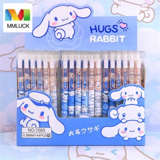 Jenniferdz ปากกาเจล Kawaii เครื่องเขียน ตะขอโลหะ ปากกาเซ็นลายเซ็น Cinnamoroll สีสูง เป็นกลาง