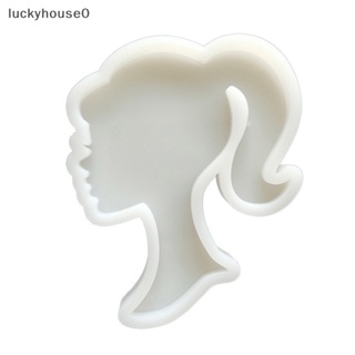 Luckyhouse0^^ แม่พิมพ์ซิลิโคน รูปหัวตุ๊กตาบาร์บี้ สําหรับตกแต่งเค้ก ช็อคโกแลต บิสกิต ฟองดองท์ เบเกอรี่ DIY