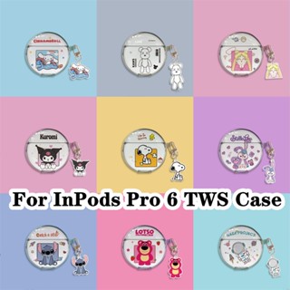 【imamura】เคสหูฟัง แบบนิ่ม แบบใส ลายการ์ตูนนักบินอวกาศ สําหรับ InPods Pro 6 TWS Pro6