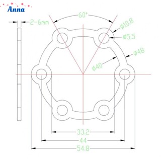 【Anna】Hub Brake Disc Gasket Hub Heightening Pad Mountain Bicycle With Screws