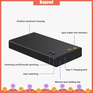 ♪Bagood♪In Stock  Mini Welding Equipment Rechargeable Mash Welder for 18650 Nickel-Cadmium Battery