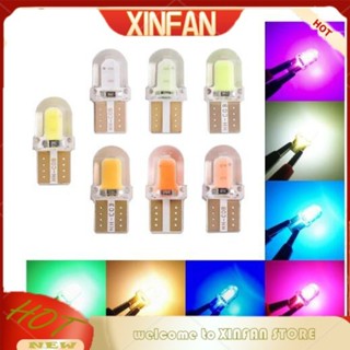 Xinfan หลอดไฟสปอตไลท์ led ซิลิกา สีขาว t10 w5w 194 led 168 COB 8SMD สําหรับรถยนต์ 1 ชิ้น