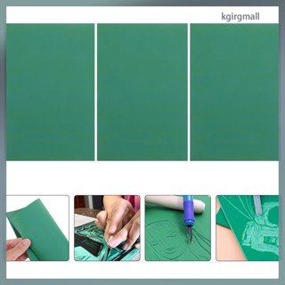 Kgirgmall.th แผ่นยางแกะสลัก บล็อกเสื่อน้ํามัน แบบสองด้าน สําหรับเด็ก 3 ชิ้น