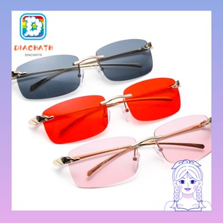 Diachath แว่นกันแดด กรอบสี่เหลี่ยมผืนผ้า ขนาดเล็ก UV400 Cheetah