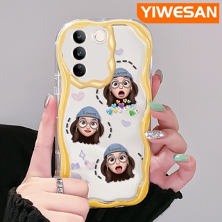 เคสโทรศัพท์มือถือแบบนิ่ม ใส ลายอีโมติคอน TikTok Girl สีสันสดใส สําหรับ vivo V27 Pro 5G V27E 5G S16 Pro 5G S16E 5G