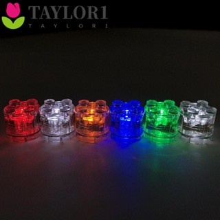 Taylor1 บล็อคตัวต่อ LED 2x2 หลากสี ของเล่นเสริมการเรียนรู้เด็ก