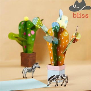 Bliss ภาพวาดปักครอสสติตช์ รูปกระบองเพชร 3D แฮนด์เมด DIY ของเล่นสําหรับเด็ก