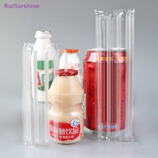 Ruisurshine หลอดดูดน้ําพลาสติก แบบบาง ใช้แล้วทิ้ง DIY 500 ชิ้น