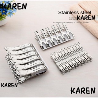 Karen หมุดสเตนเลส สําหรับแขวนเสื้อผ้า 40 ชิ้น