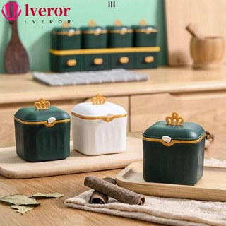 Lveror ขวดใส่เครื่องเทศ สมุนไพร บาร์บีคิว พร้อมฝาปิด