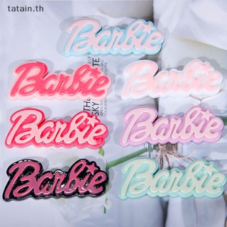 Tatain Barbie เข็มกลัดเรซิ่น รูปตัวอักษร สําหรับตกแต่งตู้เย็น DIY