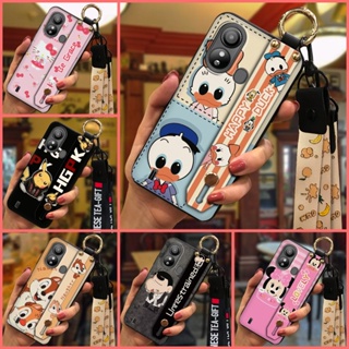 protective Soft case Phone Case For ZTE Blade L220 Anti-dust Fashion Design Cartoon ring Dirt-resistant Wrist Strap Lanyard