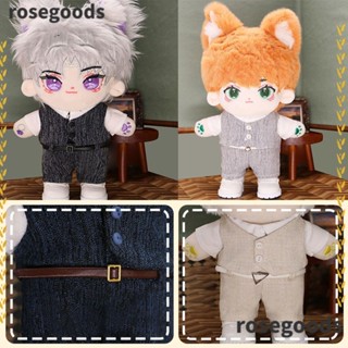 Rosegoods1 เข็มขัดคาดเอว ผ้าฝ้าย 15 ซม. 20 ซม. อุปกรณ์เสริม สําหรับตุ๊กตา 2 ชิ้น