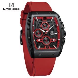 NAVIFORCE นาฬิกาผู้ชาย รุ่น NF8025  สีแดง ของแท้100% ประกันศูนย์ไทย 1 ปี ของในประเทศสามารถส่งเครมภายในประเทศได้