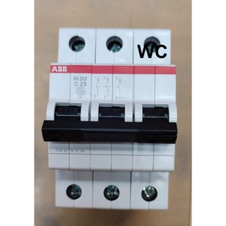 SH203-C25 เซอร์กิตเบรกเกอร์ 25 Amp ,3Pole ,6KA (ABB)