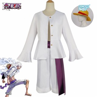 ONE PIECE Nika Luffy Cosplay Costume ชุดคอสเพลย์ การ์ตูนวันพีช เทศกาลฮาโลวีน ปาร์ตี้ Outfits  Sun God Clothes Shirt Cap Straw Hat Halloween ComicCon Party Suit 海贼王航海王太阳神尼卡