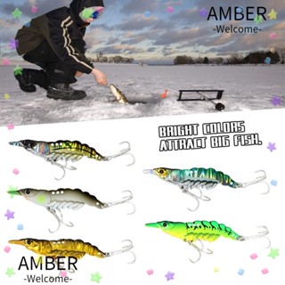 Amber เหยื่อตกปลาโลหะ รูปกุ้ง ขนาด 11 กรัม 14 กรัม