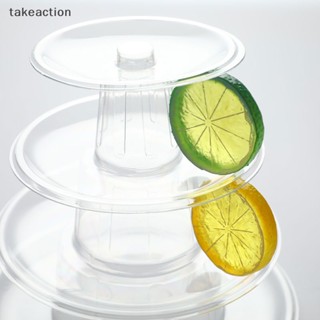 [takeaction] ชั้นวางคัพเค้ก ทาวเวอร์ วัสดุ PVC สีมาการอง หลายชั้น [พร้อมส่ง]