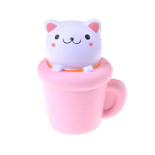 Squishy Cup Cat Slow Rising Phone pendant Kids Soft Toy Clearance sale