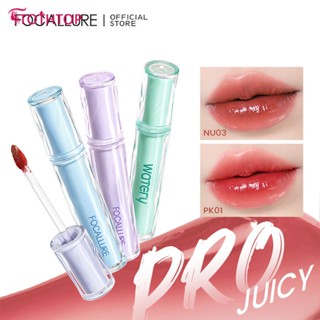 FOCALLURE ลิปกลอสเจลลี่ ลิปทินท์ ลิปสติกแบบน้ำ ให้ความชุ่มชื้นสูง เม็ดสีสูง &amp; ติดทนนาน แต่งหน้าฉ่ำเยลลี่ริมฝีปาก [TOP]