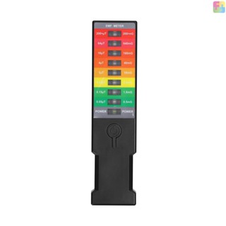 [ขายดี] เครื่องตรวจจับแม่เหล็กไฟฟ้า EMF 9 LED แบบพกพา สําหรับบ้าน