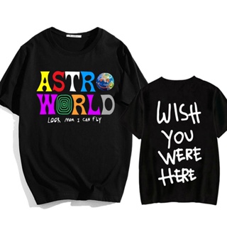 เสื้อยืด พิมพ์ลายการ์ตูนอนิเมะ Astroworld Tour Regular Fit Funko Pop สําหรับผู้ชาย