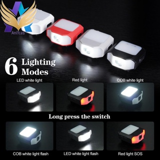 [Anifcas.th] พวงกุญแจไฟหน้าฉุกเฉิน LED COB 400LM 6 โหมด 1000mAh กันน้ํา