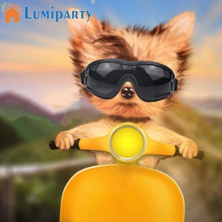 Lumiparty แว่นตากันแดด สายคล้องปรับได้ ป้องกันรังสียูวี ขนาดใหญ่ สําหรับสัตว์เลี้ยง สุนัข