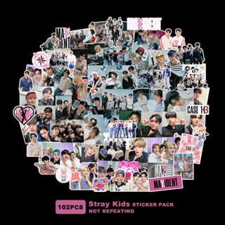 สติ๊กเกอร์ รูปภาพอัลบั้ม สเตรย์คิดส์ Sticker STRAY KIDS 102 ใบ/ถุง ขนาด 2-7cm MAXIDENT | ODDINARY