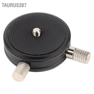 Taurus307 อลูมิเนียมอัลลอยด์ 360 องศา Panoramic Ballhead Quick Release Plate Clip Base สำหรับขาตั้งกล้อง SLR มา