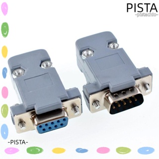 Pista DB9 ปลั๊กเชื่อมต่อ D-sub RS232 Serial 9 Pin แจ็คซ็อกเก็ต ปลั๊ก COM ถอดได้ พร้อมเปลือกพลาสติก 485 COM พอร์ต DB9 อะแดปเตอร์เชื่อมต่อสายเคเบิล