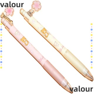 Valour ดินสอกด ลายการ์ตูนหมี ซากุระ สีเหลือง สีชมพู สําหรับเขียน ใช้ในบ้าน